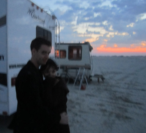 dusk at Burning Man, 2012